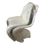 Paire de chaises blanches verner panton édition vitra Paire de chaises blanches verner panton édition vitra