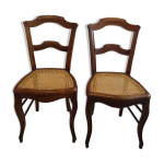 Paire de chaises cannes