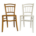 Paire de chaises cann�es d�pareill�es