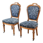 Paire de chaises en ch�ne, style louis - philippe, milieu xx�me