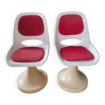 Paire de chaises designer friedrich stuckenbroker 70