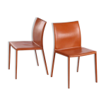Paire de chaises lea par roberto barbieri pour zanotta