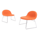 Paire de chaises longues au design danois  3d  de komplot design pour gubi