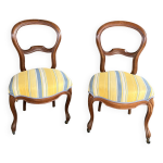 Paire de chaises louis philippe
