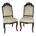 Paire de chaises louis philippe en acajou Paire de chaises louis philippe en acajou