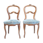 Paire de chaises louis xv