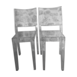 Paire de chaises la marie, philippe starck pour kartell