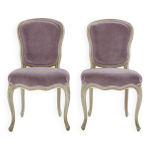 Paire de chaises no - classiques louis xv maison jansen 1940