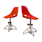 Paire de chaises pivotante de miroslav navratil pour vertex Paire de chaises pivotante de miroslav navratil pour vertex