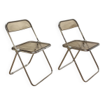 Paire de chaises plia castelli annes 70