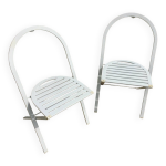 Paire de chaises pliantes