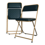 Paire de chaises pliantes lafuma chantazur années 70 Paire de chaises pliantes lafuma chantazur années 70