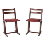 Paire de chaises de salle � manger vintage casala design allemand du milieu du si�cle, en h�tre