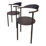 Paire de chaises starck, modle hashwood, dition 3 suisses, 1987