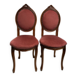 Paire de chaise style louis xv