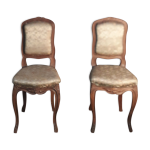 Paire de chaises style louis xv