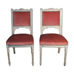 Paire de chaise de style louis xvi