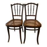 Paire de chaises thonet cannes
