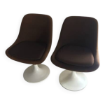 Paire de chaises tulipes
