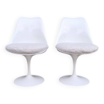 Paire de chaises tulipe par eero saarinen pour knoll international