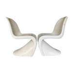 Paire de chaises s de verner panton en fibre de verre, série 1, 1967 Paire de chaises s de verner panton en fibre de verre, série 1, 1967
