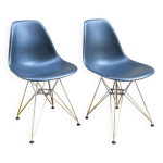 Paire de chaises vitra dsr noir Paire de chaises vitra dsr noir