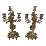 Paire de chandelier bronze Paire de chandelier bronze