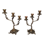 Paire de chandelier en bronze