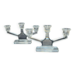 Paire de chandeliers en cristal Paire de chandeliers en cristal