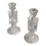 Paire de chandelier en cristal baccarat