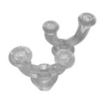 Paire chandeliers cristal taill