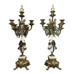 Paire de chandeliers style louis xvi Paire de chandeliers style louis xvi