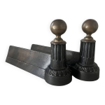 Paire de chenets, accessoires de chemin�e