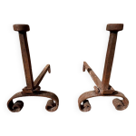 Paire de chenets ancien