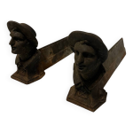 Paire de chenets anciens