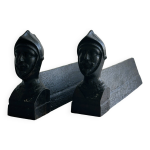 Paire de chenets anciens