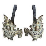 Paire de chenets anciens