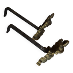 Paire de chenets en bronze