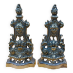 Paire de chenets en bronze Paire de chenets en bronze