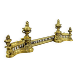 Paire de chenets en bronze dor�, style louis xvi, �poque fin xixe si�cle