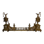 Paire de chenets en bronze napol�on iii