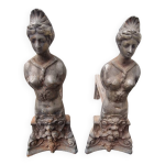 Paire de chenet desse