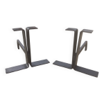 Paire de chenets en fonte, annes 70