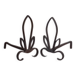 Paire de chenets vintage