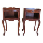 Paire de chevets en merisier, style louis xv