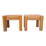 Paire de chevets en orme atelier chauvin Paire de chevets en orme atelier chauvin