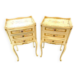 Paire de chevets vnitiens peints  la main style baroque