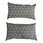 Paire de coussins art déco en tissu d'ameublement Paire de coussins art déco en tissu d'ameublement