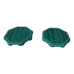 Paire de dessous de bouteilles digoin sarreguemines