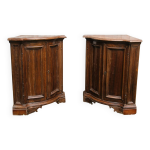 Paire d'encoignures galbes style louis xv